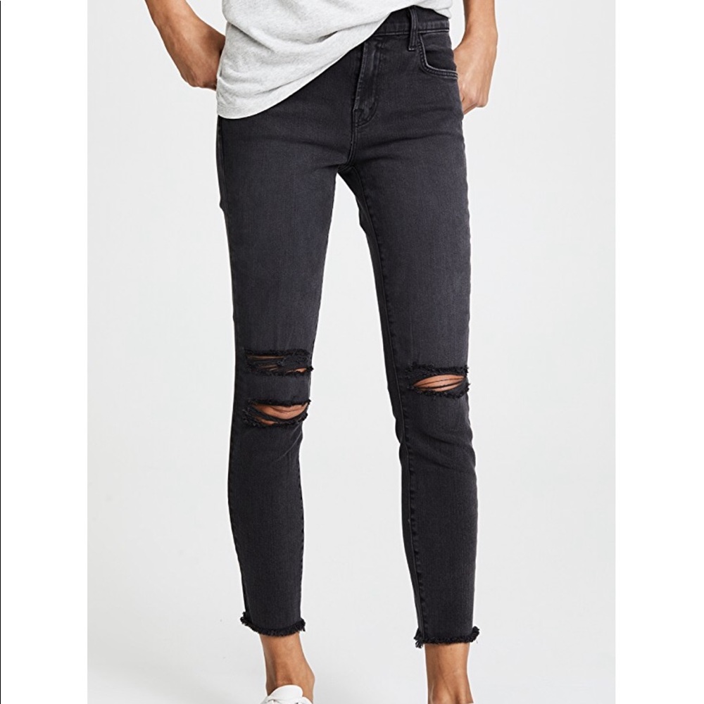 NEW J Brand Photo ready cropped mid rise skinny